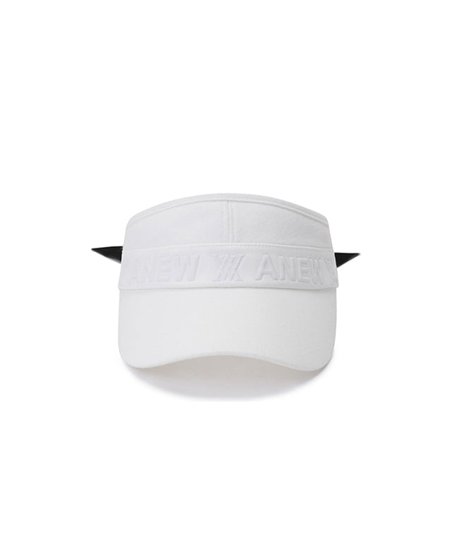 Volume Logo Winter Visor Women's- White