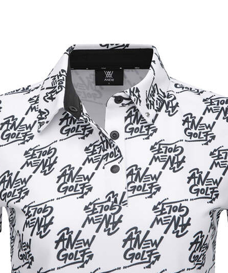 Women's Logo Pattern Short T-Shirt - White