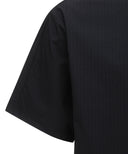 Men's Ribbed Crew Neck Short T-Shirt - Black