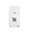Women's Big Color Block Socks - Off-White