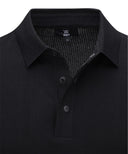 ANEW GOLF Men's SM Logo Point Short Sleeve Sweater - Black