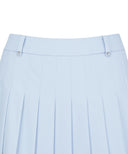 Women's Double Layer Pleats Skirt - Sky Blue