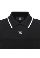 Women's Sleeveless Collared Sweater - Black
