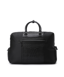 Uni Logo Intaglio Boston Bag - Black