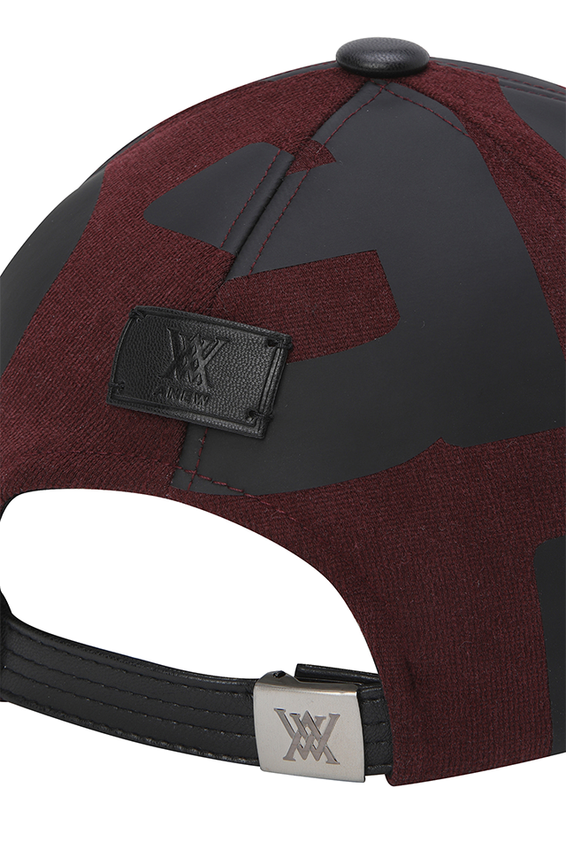 Unisex Big Wording Cap - Burgunday