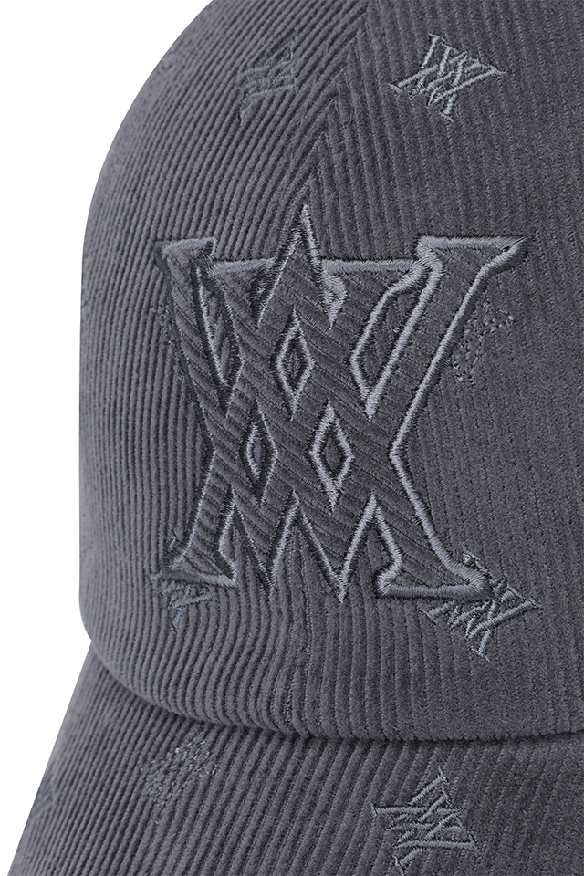 Unisex Corduroy Cap - Dark Grey