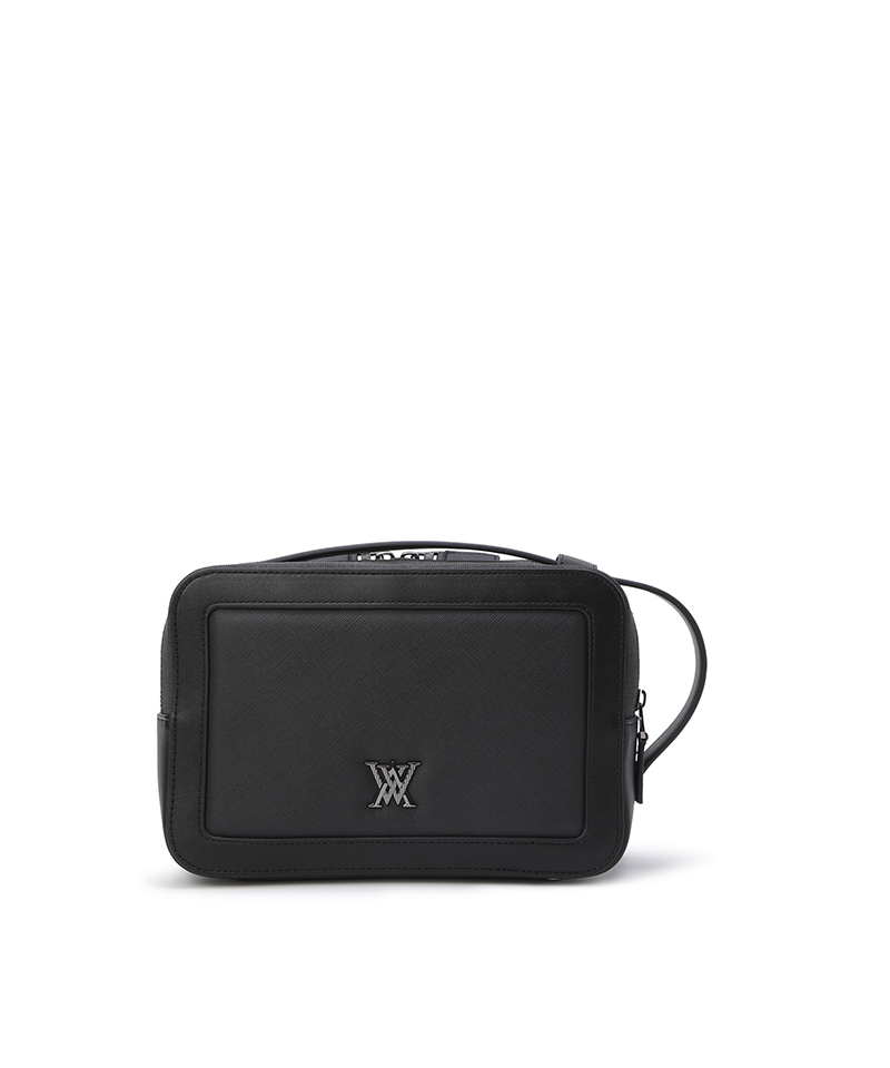Uni Square 3Zip Pouch - Black