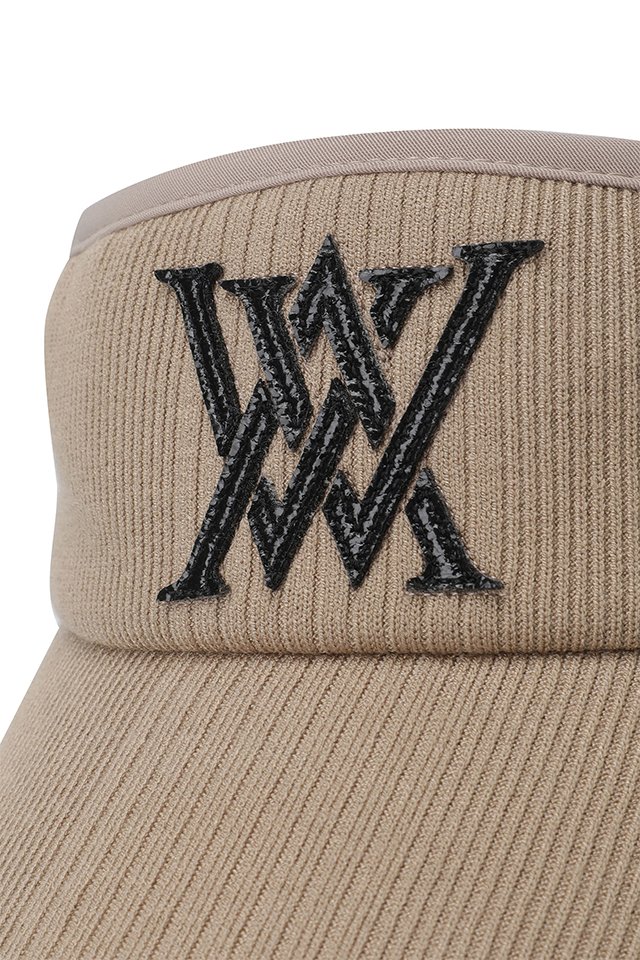 Women's Knit Visor - Beige