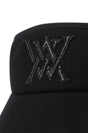 Women's Knit Visor - Black
