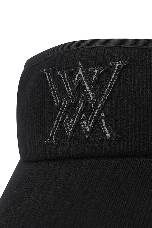 Women's Knit Visor - Black
