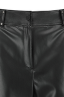 Women's FA Faux Leather Half Pants - Black