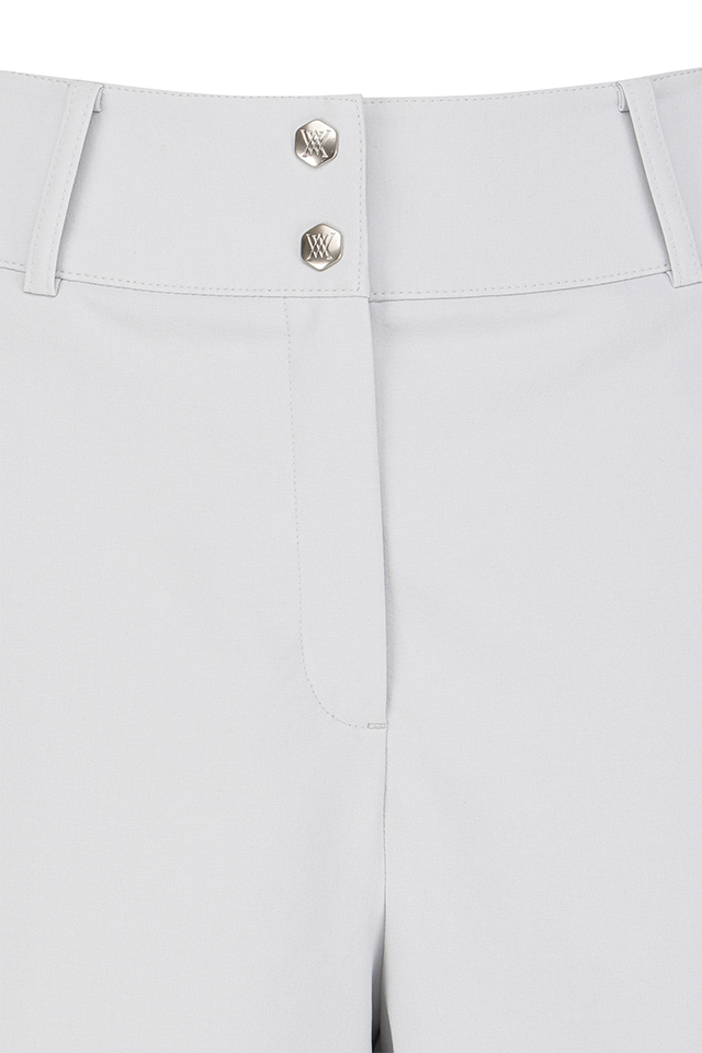 Women's FA Back Pleated Half Pants - Light Grey
