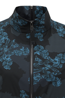 Women's FA Flower Pattern Anorak Jacket - Black