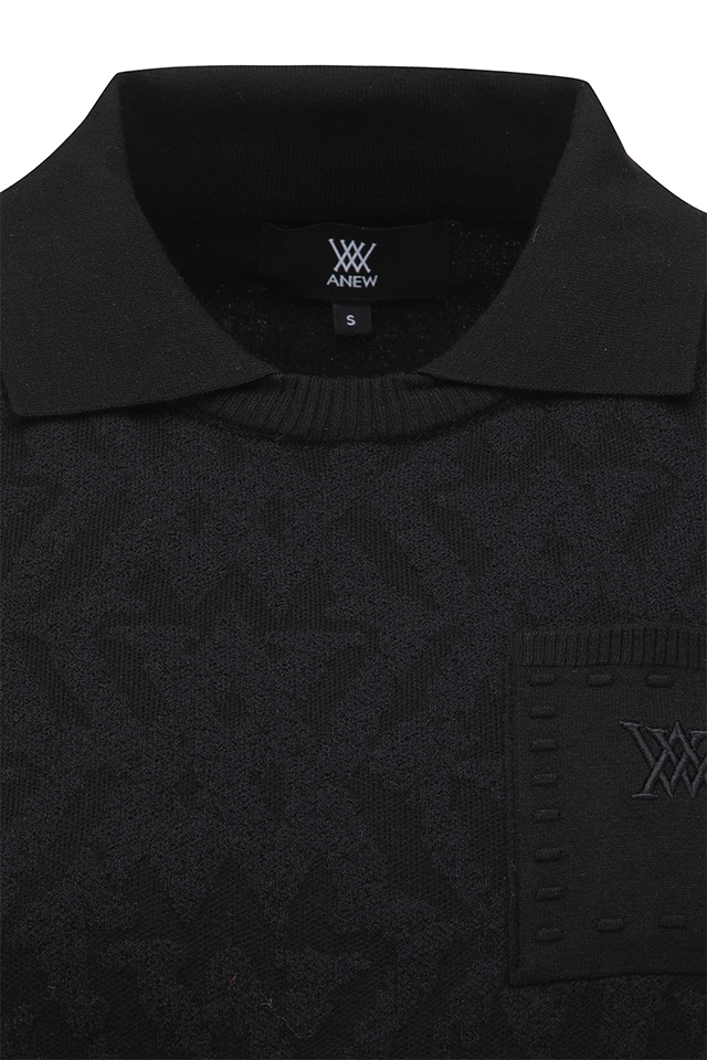 Women's FA Logo Pattern Sweater - Black