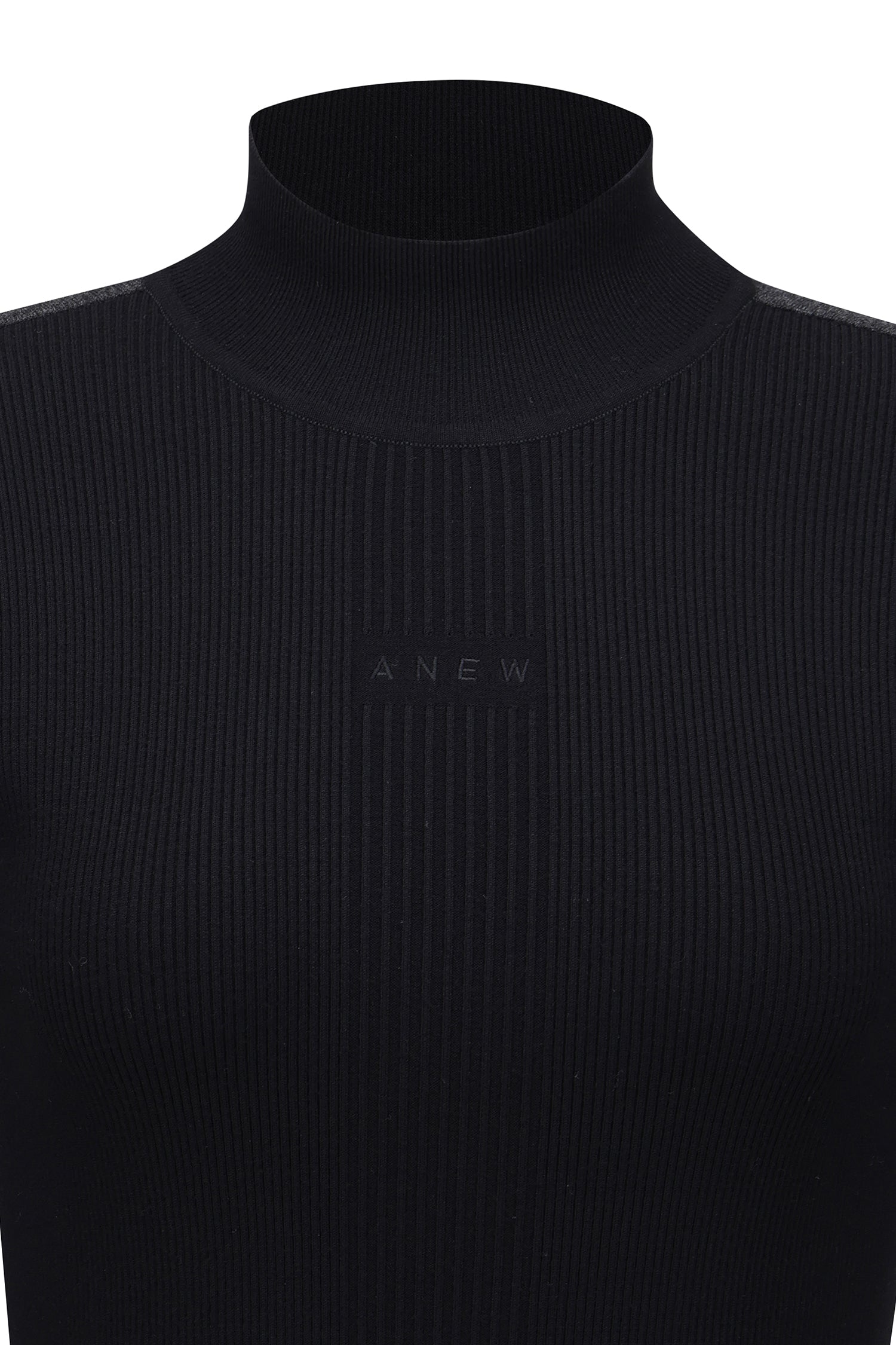 Women's FA Mock Neck Sweater - Black – Anew Golf USA