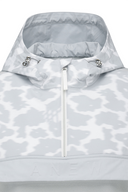 Women's FA Hybrid Hooded Short Sleeve Sweater - Light Grey
