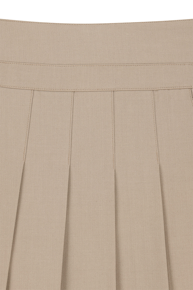 Women's FA Essential Pleated Skirt - Beige