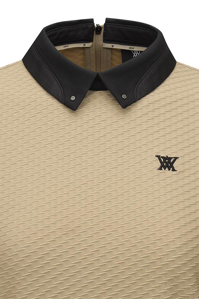 Women's FA Back Zip Long T-Shirt - Beige