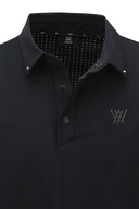 Men's SM Back Air Dot Long T-Shirt - Black