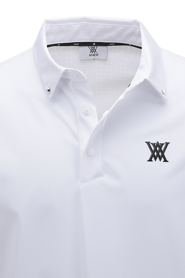 Men's SM Back Air Dot Long T-Shirt - White