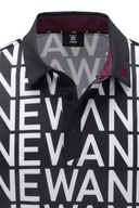 Men's SM Logo Pattern Short T-Shirt - Black