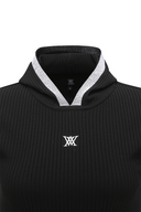 [Legacy Sale] Women's SM Hoody Short Sleeve Sweater - Black