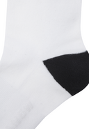Women's Blocks Medium Neck Socks - Off White