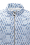 Men WI Logo Pattern Padded Jacket - Royal Blue