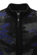 Men's WI Brushstroke Windproof Knit Cardigan - Blue