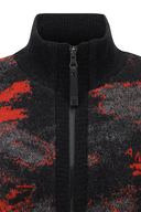 Women's WI Brushstroke Windproof Knit Cardigan - Red