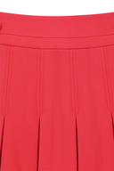 Women's WI Brushed Fleece Pleated Skirt - Red