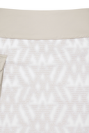 Women's WI Logo Pattern Padded Skirt - Beige