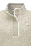 Women's WI High Neck Long T-Shirt - Cream