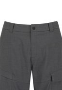 Men's Incision Pocket Half Pants - Dark Grey