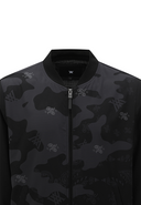 Men's Pattern Blocked Jacket - Black