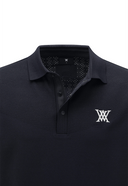 Men's Hybrid Air Hole Short Sleeve Sweater - Dark Navy