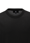 Men's Solid Short Sleeve Sweater - Black