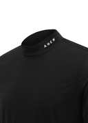 Men's Cooling Mock Neck Baselayer - Black