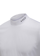 Men's Cooling Mock Neck Baselayer - White