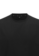Men's Solid Round Short Sleeve T-Shirt - Black