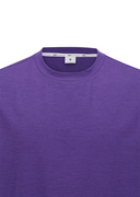 Men's Solid Round Short Sleeve T-Shirt - Purple