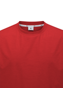 Men's Solid Round Short Sleeve T-Shirt - Red