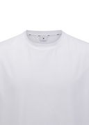 Men's Solid Round Short Sleeve T-Shirt - White
