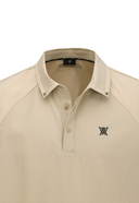 Men's Back Logo Point T-Shirt - Beige