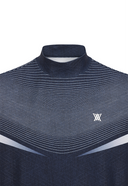 Men's Mock Neck Short Sleeve T-Shirt - Navy