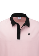 Men's Back Contrast T-Shirt - Light Pink