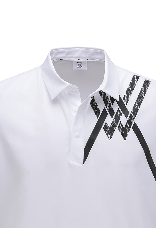 Signature] Men's Logo Point Short T-Shirt - White – Anew Golf USA