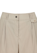 Women's Wide Out Pocket Half Pants - Beige