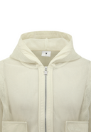 Women's Hooded Athleisure Jacket - Ivory