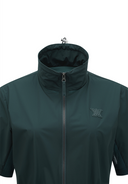 Women's Mid Length Hight Neck Jacket - Dark Green
